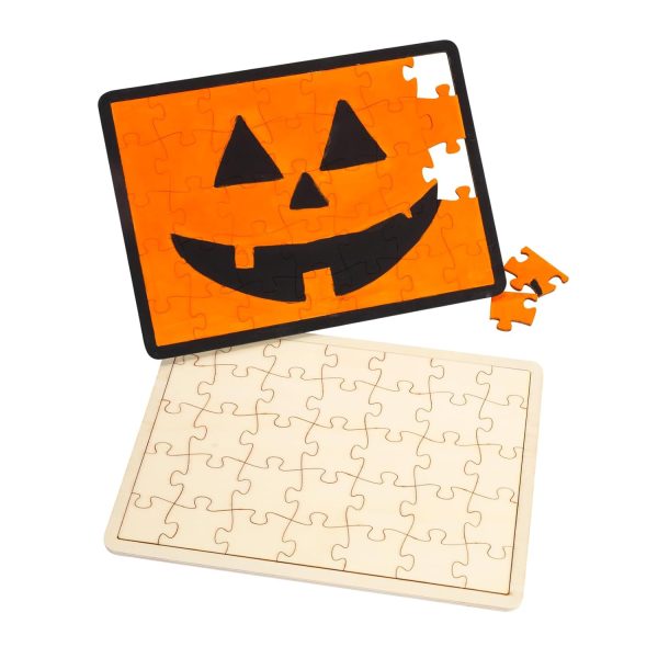 Decorate Your Own Wooden Tray Puzzle Set of 6, Decorate Your Own Wooden Puzzle, Kids Craft, Puzzles for Children, Blank Wooden Jigsaw, Unfinished Jigsaw, Wooden Craft Puzzle to Decorate