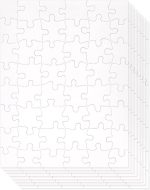 36 Pack Blank Puzzles to Draw On, 8.5x11 Make Your Own Jigsaw Puzzle for Kids DIY, Arts and Crafts Projects (48 Pieces Each)