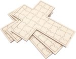 3 Pack Wood Cross Guest Book 13x16 Inch Unfinished Wooden Cross Jigsaw Puzzle Board for Painting DIY Crafts Wedding Gifts