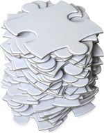 Blank Puzzle 23x18 inches, 63 Pieces - Ideal for Wedding Birthday Party and Special Events, DIY Painting, Art and Craft Projects, Guest Book Alternative