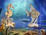 3D Wooden Sea Animal Puzzle - 6 Piece Set Wood Sea Animals Skeleton Assembly Model Kits - Wooden Crafts DIY Brain Teaser Puzzle -  Toys Gifts for Kids and Adults Teens Boys Girls