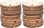 50pcs Wooden Puzzle Children Puzzles Unfinished Wood Kid Puzzle Kid Craft Diy Blank Puzzle Wood Block Craft for Kids Wooden Jigsaw Puzzles Unfinished Puzzle Decorate Household