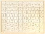 100 Piece Blank Puzzle with Tray to Draw on, Each Piece is Unique, Make Your Own Wooden Jigsaw Puzzles, Custom Puzzle 14.2x10.6 Inches for Crafts & DIY