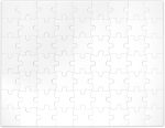 Blank Puzzle 23x18 inches, 63 Pieces - Ideal for Wedding Birthday Party and Special Events, DIY Painting, Art and Craft Projects, Guest Book Alternative